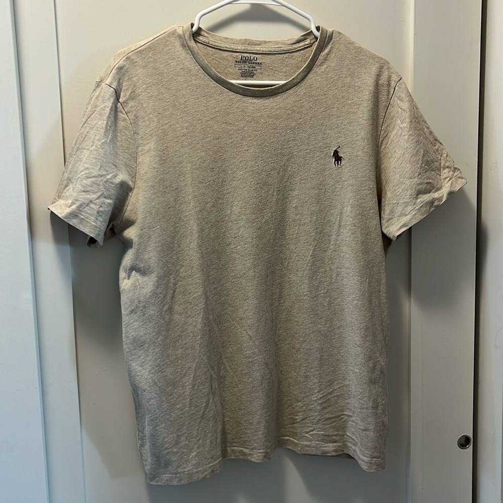 Men’s Tan PoloRalph Lauren T Shirt, L